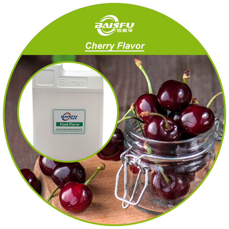Wholesale Baisfu Cherry Powder/Liquid Flavor Food Grade Spice Fruit Extract Beverage For Pastry Jelly