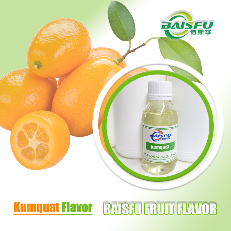 Baisfu Hot Sell Food Flavor Kumquat Powder/Liquid Flavor Food Additive For Candy And Jelly