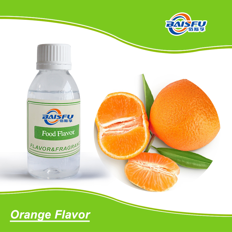 Baisfu Hot Sell Food Flavor Orange Powder/Liquid Flavor Food Additive For Baverages And Jelly