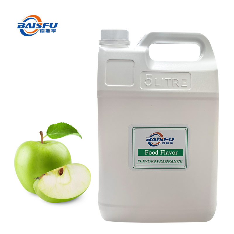 BAISFU Food Grade 99% Natural Fruit Powder/Liquid  Flavor Green Apple Flavored Drinks and Desserts