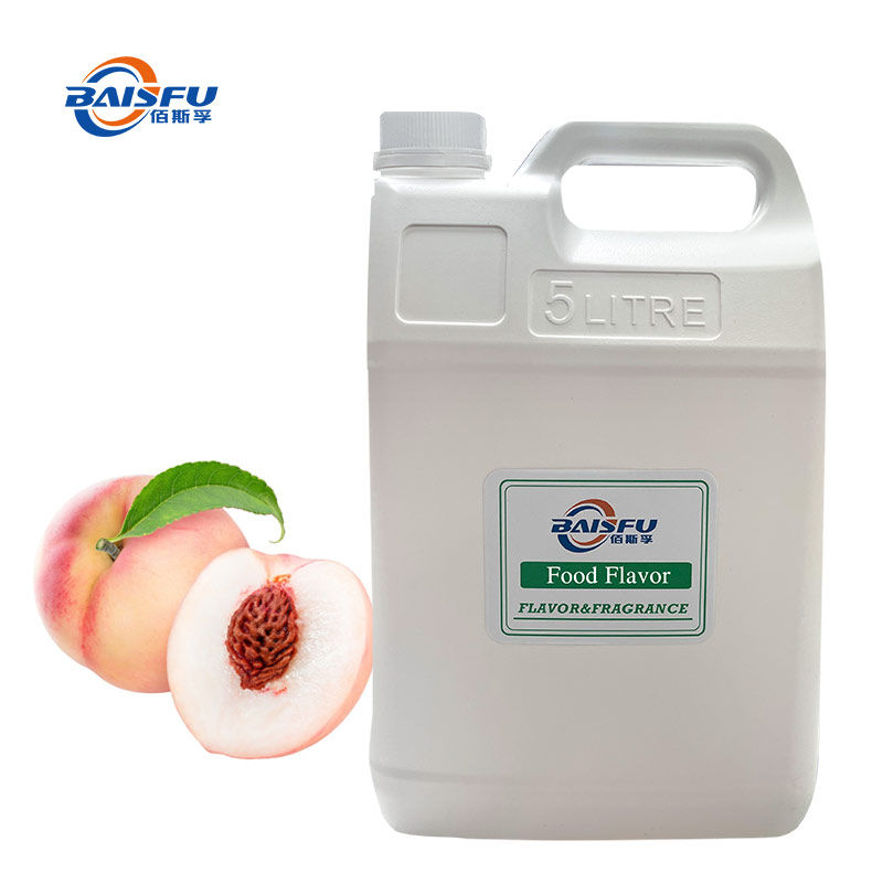 BAISFU High Quality  Peach Flavor Liquid for Bakery Confectionery Beverage & Other Foodstuffs Adds Delicious Taste