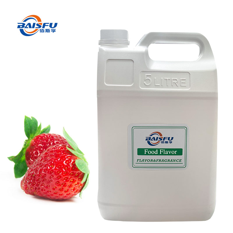 BAISFU Wholesale Food Grade 99% Highly Concentrated Fresh Strawberry Powder/Liquid Flavor for Beverages and Baking